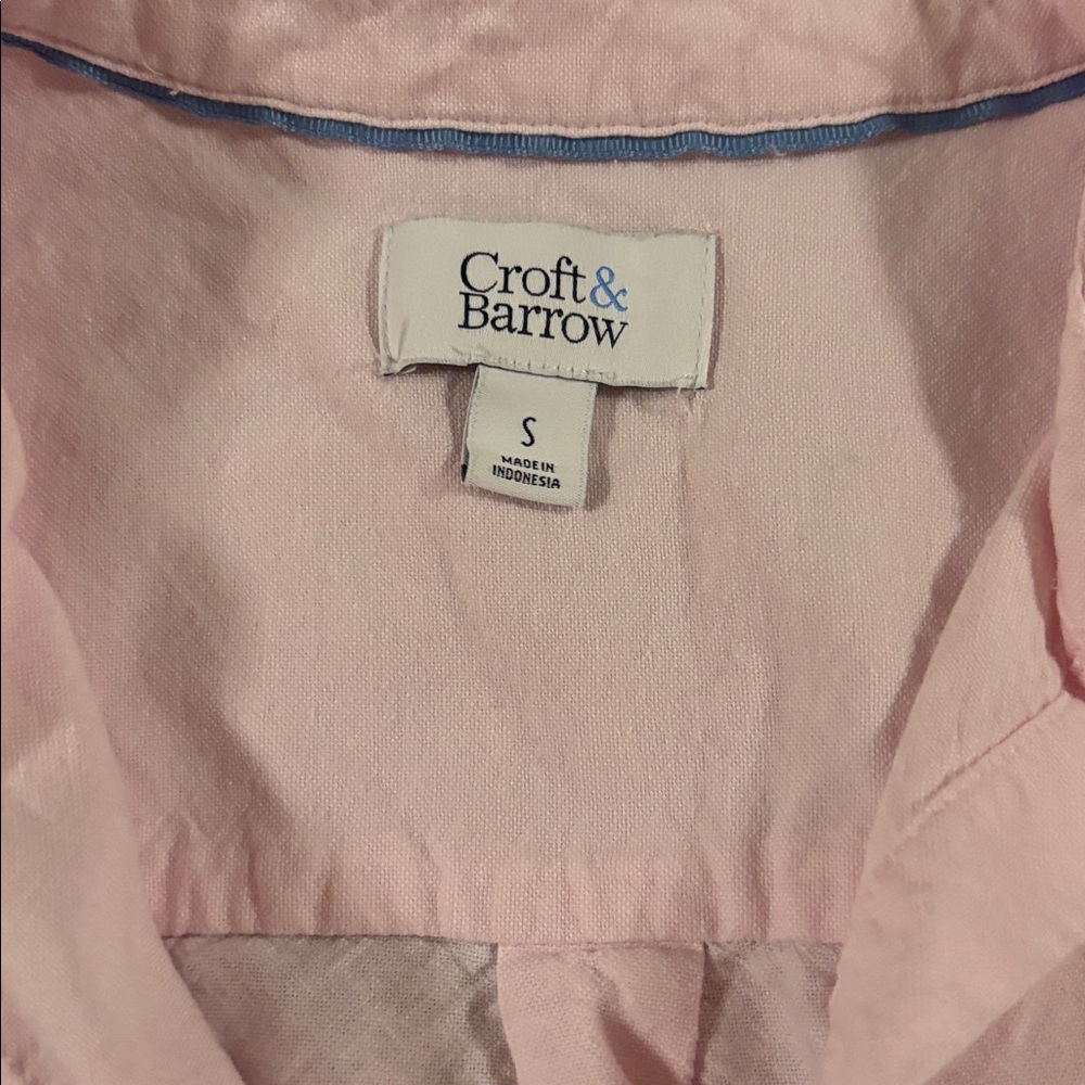 Croft & Barrow Light Pink Button-Up Shirt - Picture 2 of 8
